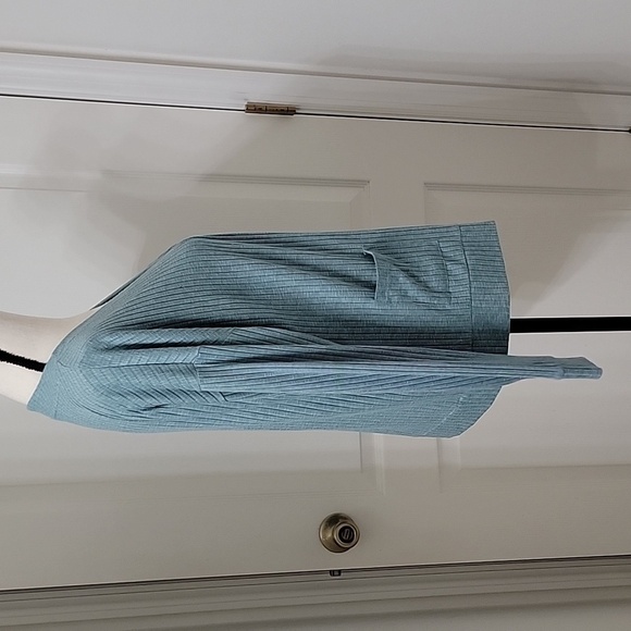 Joyspun Size S (4-6) Green Goddess Hacci Knit Cardigan. Button Front, Pockets - Picture 4 of 10